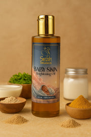 Baby skin brightening oil